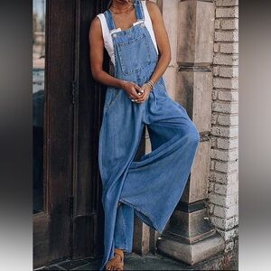 Women's Blue Denim Overalls